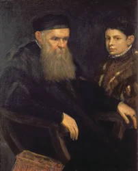 Gammal man och hans tjänare, 1565